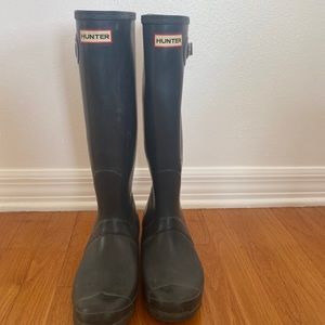 Hunter Boots in Navy